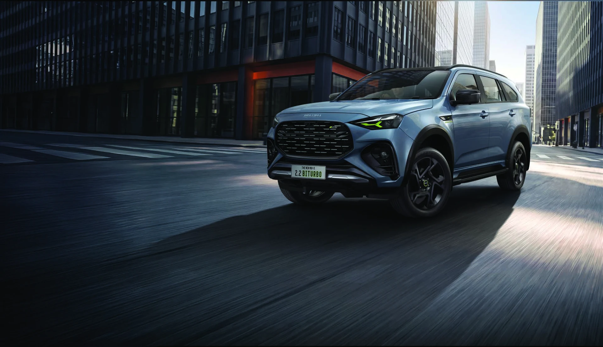 ISUZU MU-X RS สี Havasu Gray Opaque ดีไซน์ใหม่